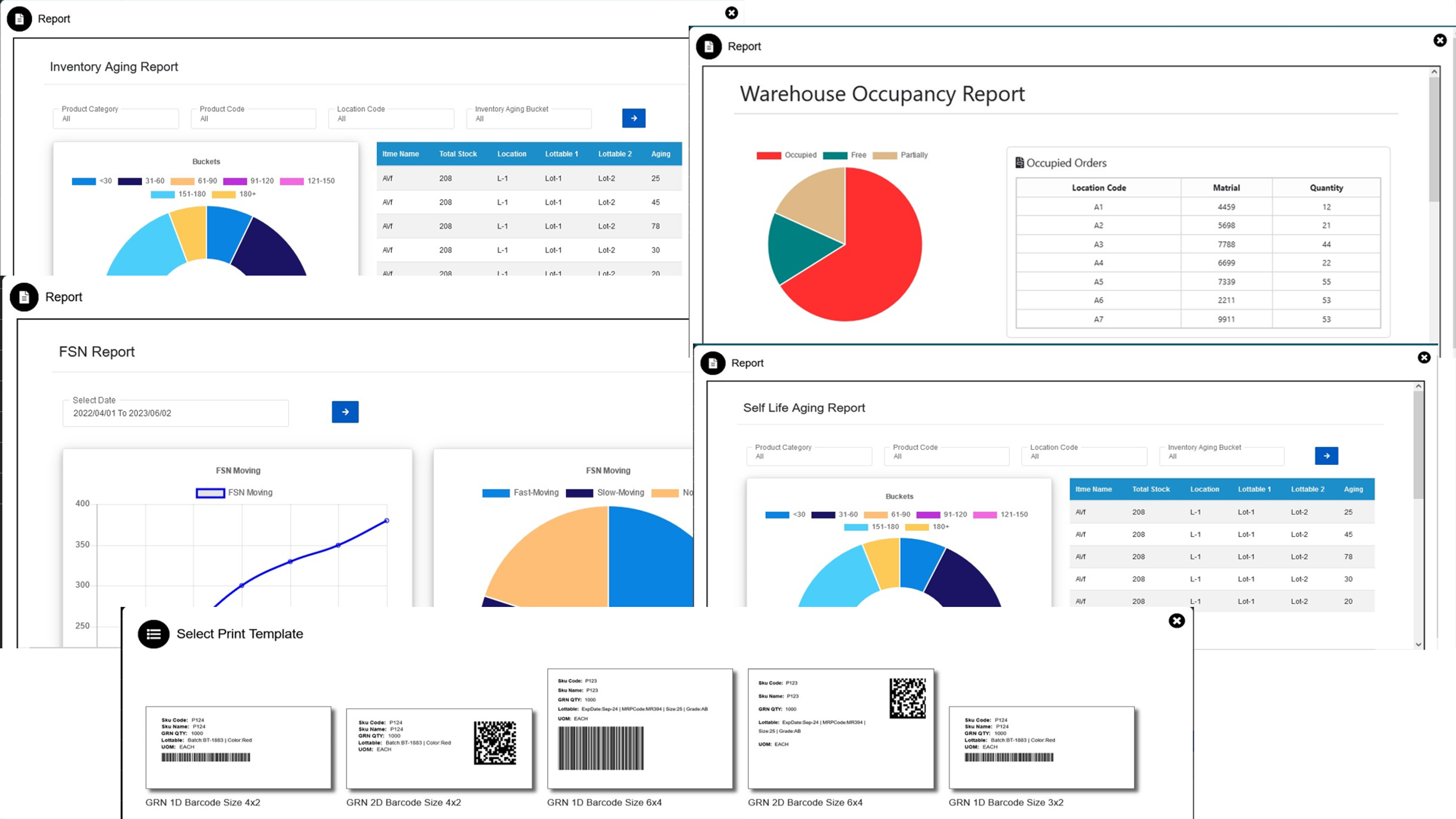 screenshot of Brilliant WMS